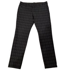 KUT From The Kloth Women's Geo PrintSkinny Pants Black Gray Size 14